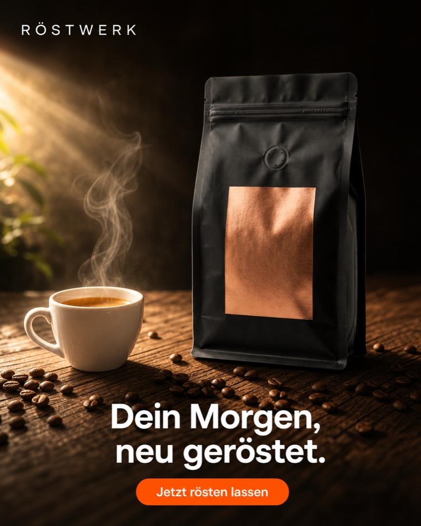 Kaffee-Verpackung im Premium-Ad